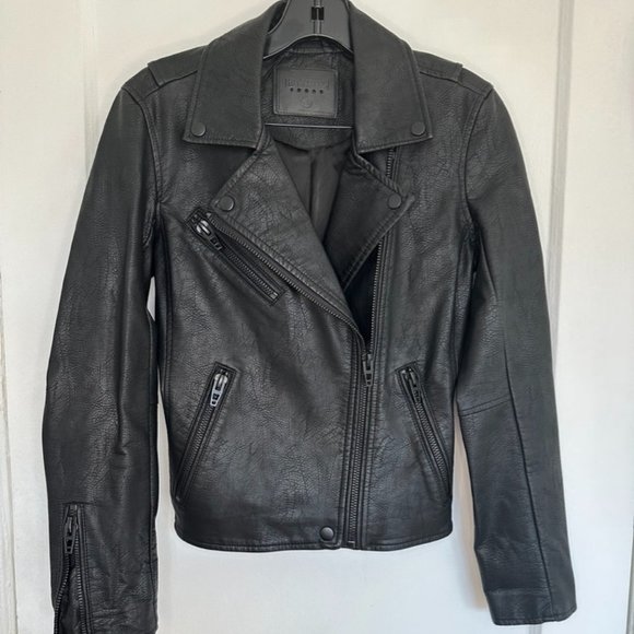 Blank NYC leather like motorcycle jacket NWOT - Picture 2 of 13